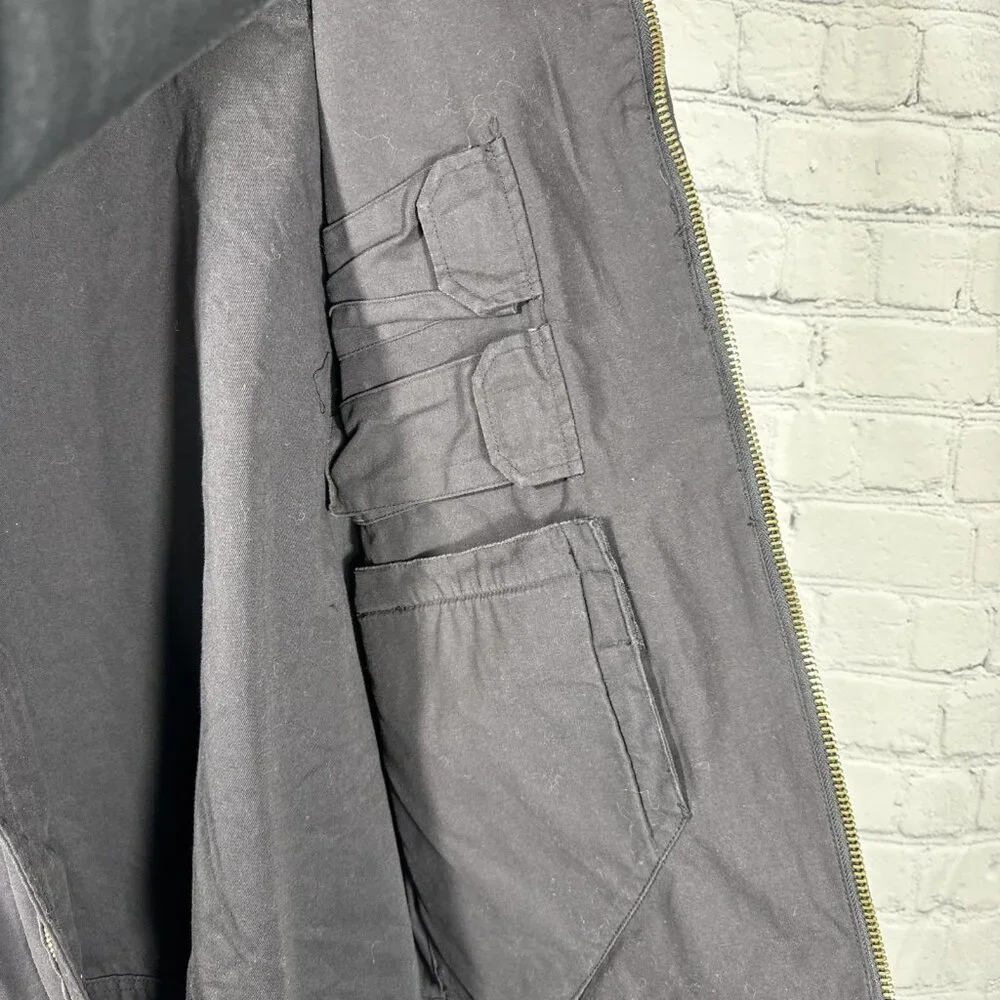 Rothco Concealed Carry Combat‎ Jacket Large Black Cotton Lightweight Tactical